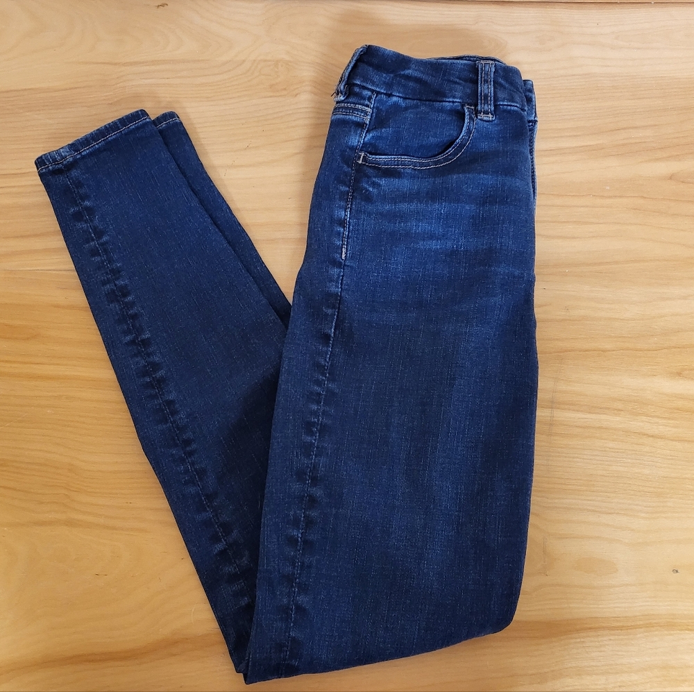 American Eagle Dark Wash Curvy Super High Rise Jegging